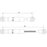 Rinvio di sterzo / barra Panhard replica Superlift 65-90mm by RC4WD