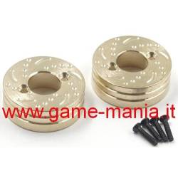 Hubs posteriori IN OTTONE x Axial SCX30 by Yeah Racing