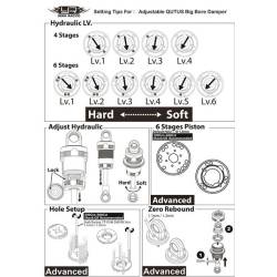 Ammortizzatori 055mm QUTUS in lega BRONZO regolabili (4) by Yeah Racing