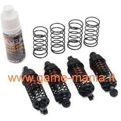 055mm BRONZE Alu QUTUS tunable shocks (4) with springs by Yeah Racing
