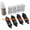 055mm BRONZE Alu QUTUS tunable shocks (4) with springs by Yeah Racing