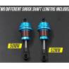 050/052mm RED Alu QUTUS shocks (4) with springs by Yeah Racing