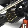 Covers differenziale in OTTONE nero ponti SCX10 PRO/AR45 by Yeah Racing