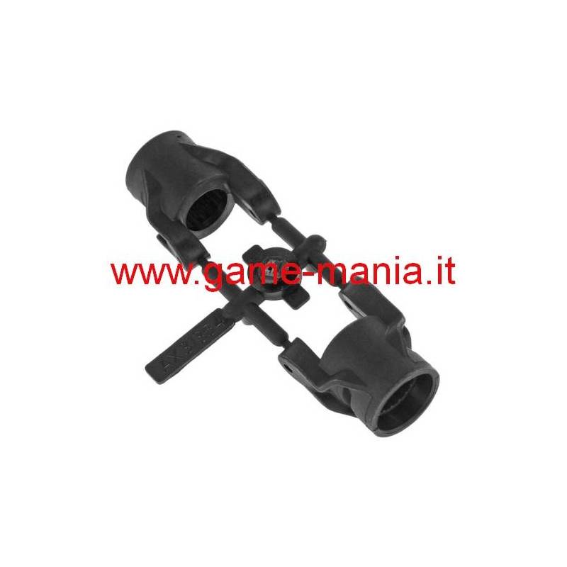 Black nylon front "C" hub carriers for AR60 axles by Axial