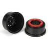 Coppia cerchi beadlock F-11 da 2.2/3.0" rosso/neri per SCT by Pro-Line
