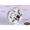Billet wheel hubs (for HEX) for OEM & 6 lugs 1.9 stamped wheels by RC4WD
