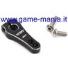 Squadretta servo NERA in lega 20mm con testa 25 denti by Integy