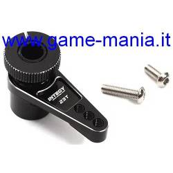 Squadretta SALVASERVO NERA in lega 25mm con testa 25 denti by Integy