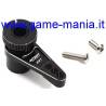 Squadretta SALVASERVO NERA in lega 25mm con testa 25 denti by Integy