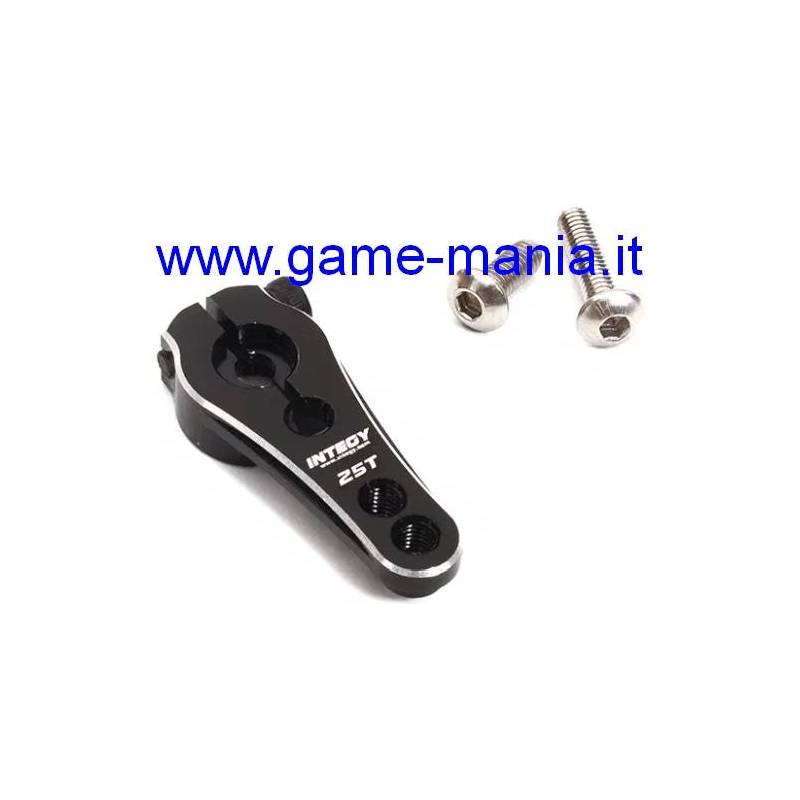 BLACK alloy  25T 20mm single servo arm w/ screw by Integy