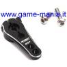 Squadretta servo  in lega NERA 20mm con testa 25 denti by Integy
