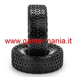 Coppia gomme 1.9 ROCK BUMPS 108x38mm green con inserti by JConcepts