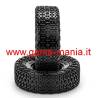 Coppia gomme 1.9 ROCK BUMPS 108x38mm green con inserti by JConcepts