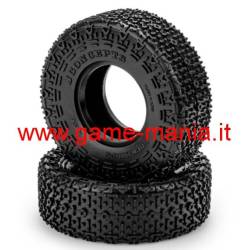 Coppia gomme 1.9 ROCK BUMPS 108x38mm green con inserti by JConcepts