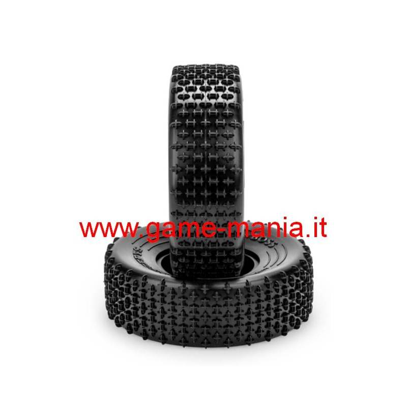 Coppia gomme 1.9 BOSS 108x38mm green con inserti by JConcepts