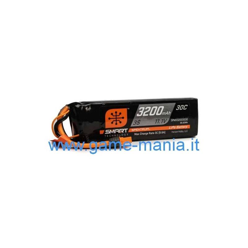 Smart 2200Mah - 3S1P - 30C lipo battery with IC3 conn. by Spektrum