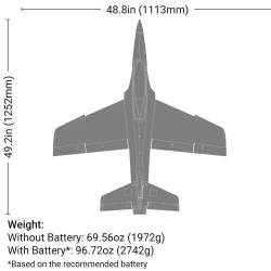 Habu XS 80mm Bnf BASIC + AS3X & SAFE by E-Flite