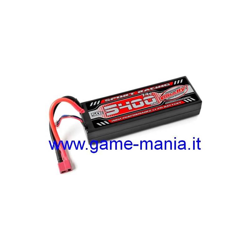 Batteria LiPo 5400Mah 50C 7,4V corazzata conn. Deans by Corally