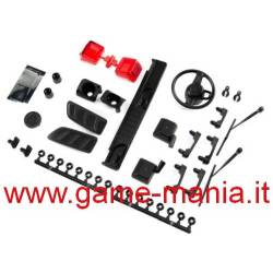 Specchi-maniglie-tergi-volante-fanali Jeep JLU 1:10 by Axial