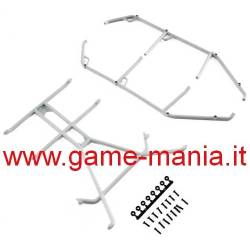 Rollbar tubolare interno in nylon per carrozzerie Jeep JLU by Axial