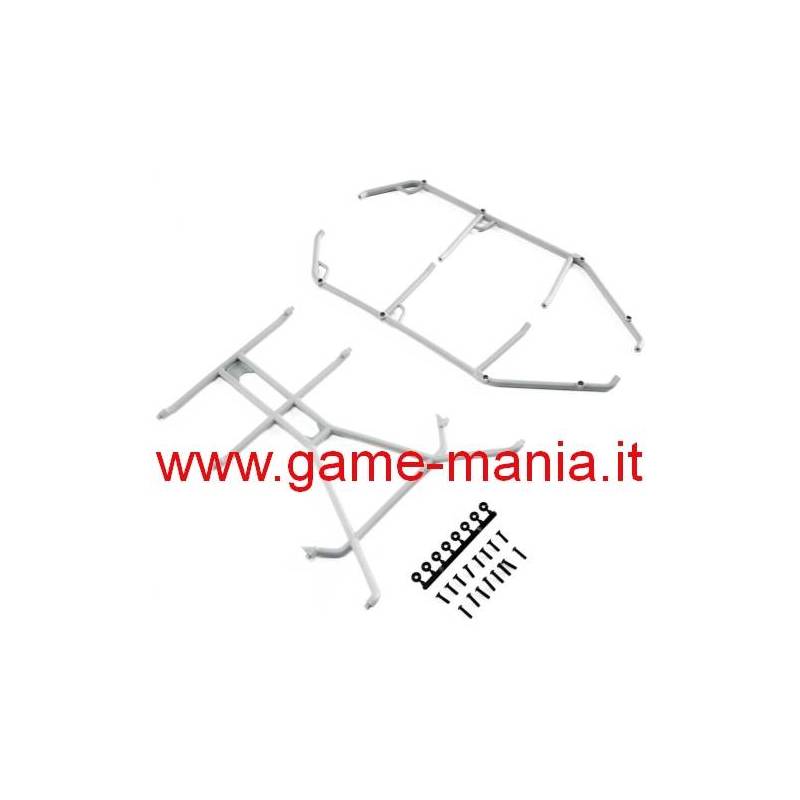 Rollbar tubolare interno in nylon per carrozzerie Jeep JLU by Axial
