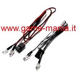 Front (2x white) and rear (2x red) led lights for 1/10 cars by Axial
