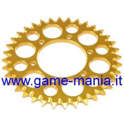 Aluminum GOLD anodized chain sprocket for Promoto-MX by Losi