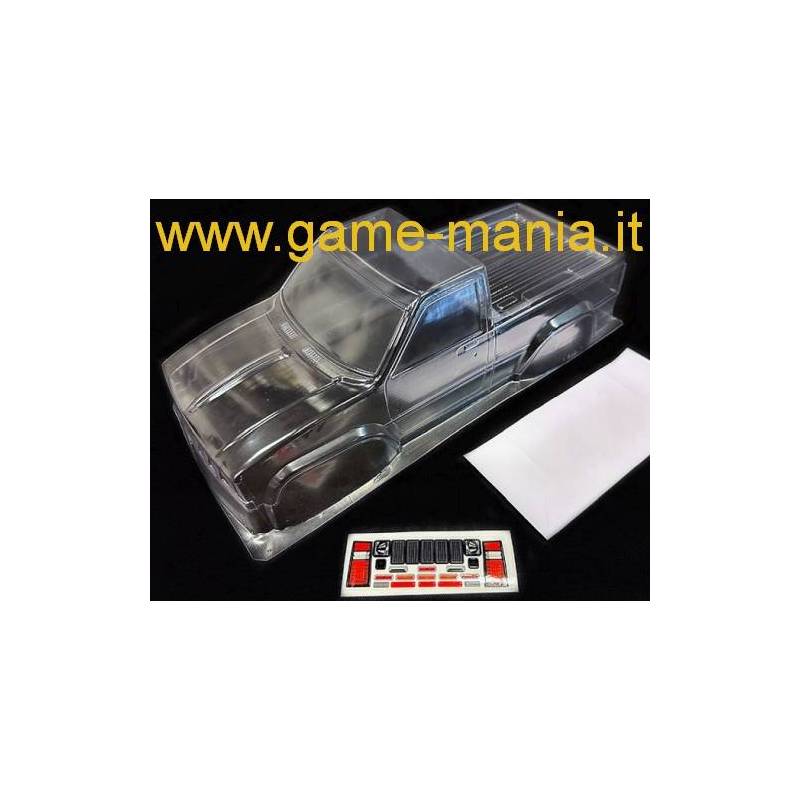 TOYOTA HILUX 83 pickup clear lexan body for 313mm WB by HSP