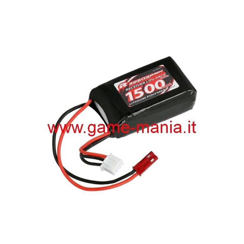 Batteria Lipo 1500Mah 7,4V softcase PER RICEVENTI by Robitronic