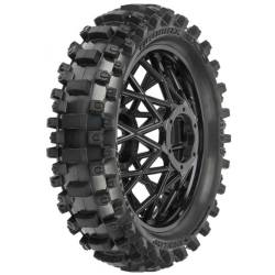 Rear MX33 tire on rim for Losi Promoto-MX by Pro-Line