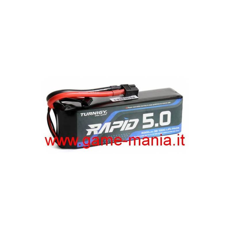 Batteria Lipo 5000Mah - 100C/200C 11,1V softcase conn. XT60 by Turnigy