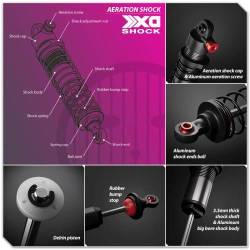 Ammortizzatori 093mm XD AERATION CON SFIATO by Gmade