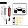 090mm G-Transition 1/8 RED dual spring crawler shocks by Gmade