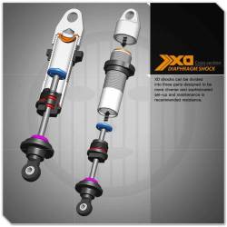 103mm grey alloy XD DIAPHRAGM shock pair - 1/10 scale by Gmade