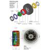 1.9" SILVER/BLACK Aluminum AR04 beadlock rims by Gmade (2x)