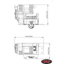WARN 8274 22Kg metal winch in 1/10 scale by RC4WD