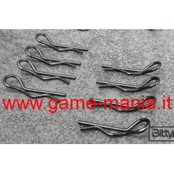 Black L/R snap pins set (x8) by BittyDesign