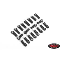 Giunti uniball CURVI da 26mm M4 sfera flangiata 3mm (20pz) by RC4WD