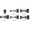 Cerchi 1.9 beadlock 5 LUGS CANALE FONDO bianchi by RC4WD (x4)