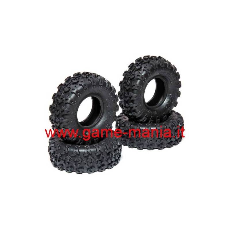 Treno gomme 1.0 Rock Lizards per MICRO crawlers by Axial