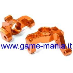 Twin Hammers front ORANGE ALLOY steering knuckles by Integy