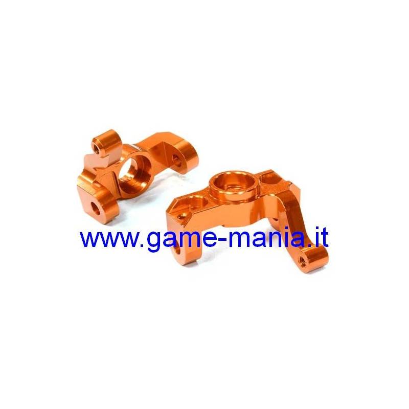 Twin Hammers front ORANGE ALLOY steering knuckles by Integy