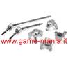 Set ARGENTO IN LEGA portamozzi, barilotti e semiassi Axial Wraith by Integy