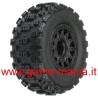 Coppia gomme BADLANDS MX su cerchi neri x Short Course 1:10 by Pro-Line