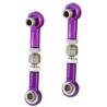 PURPLE ALLOY pair of settable length steering braces for Athena-RK-Himoto