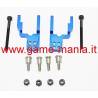 Supporti in lega BLU a 4 fori x ammortizz. sul ponte CC-01 by GPM