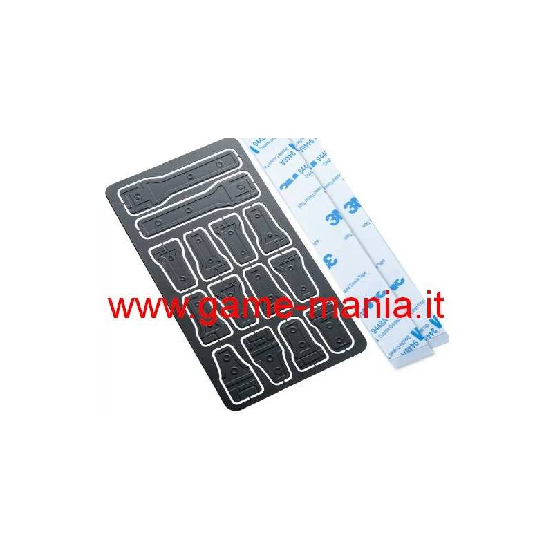 Cerniere IN METALLO nere per Wrangler Axial SCX6 by Integy