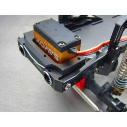 Supporto servo AVANZATO IN LEGA per Axial SCX-10 II by Samix