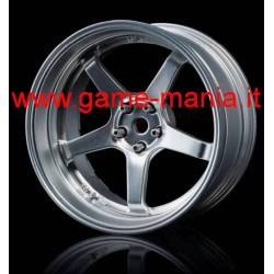 832110FS - 4 cerchi a 5 razze ARGENTO offset modificabile by MST