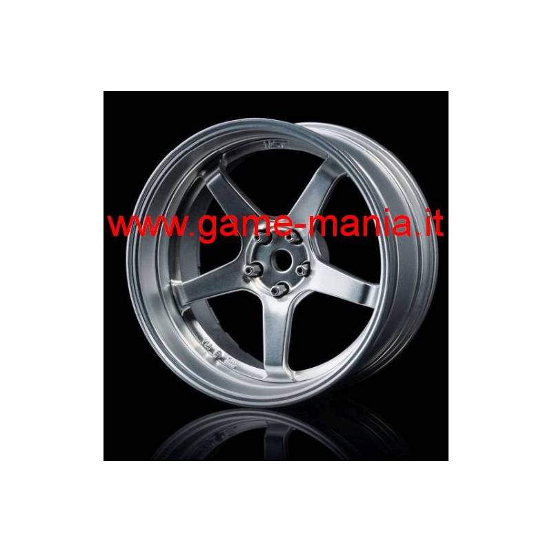 832110FS - SILVER offset changeable 5-spokes nylon rims (4 pcs) by MST
